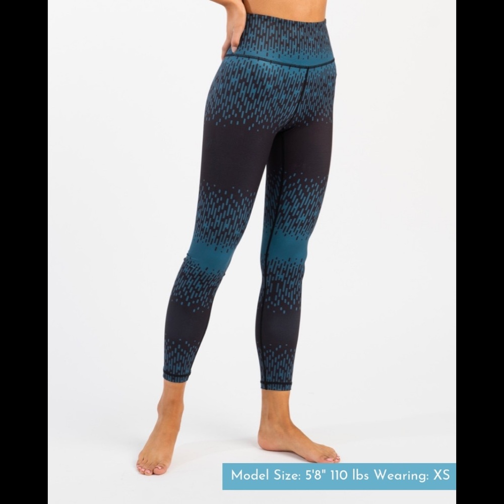 Zyia Teal Grid Light n Tight 7/8 - size XL (16/18)